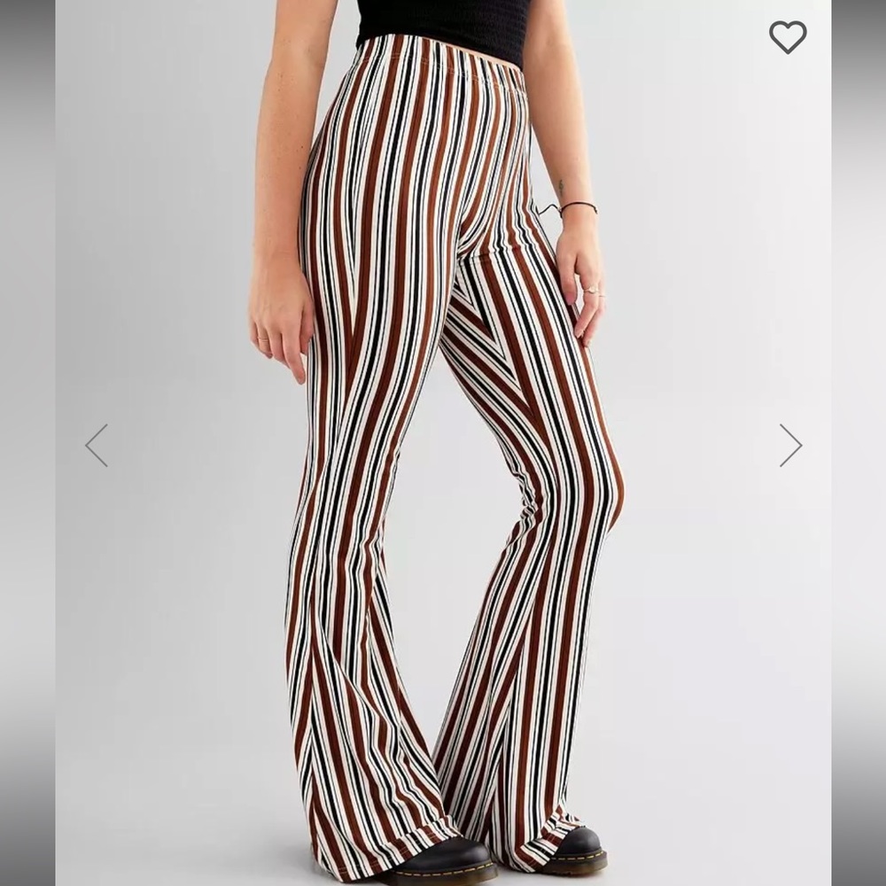BKE Daytrip Striped Knit Flare Pant